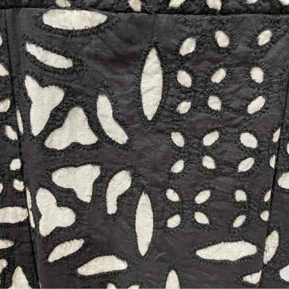 Saltwater Luxe Dottie Middi Dress High Slit Black White Sweetheart Women's Large - Picture 16 of 16